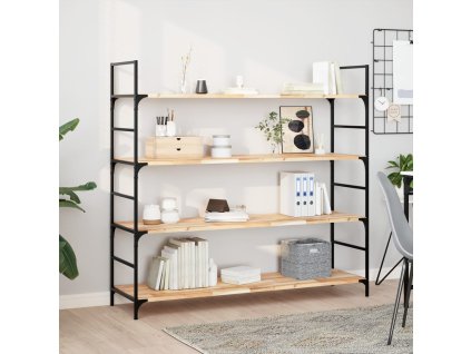 vidaXL Plovoucí police 2 ks 120 x 40 x 2 cm neošetřené akáciové dřevo