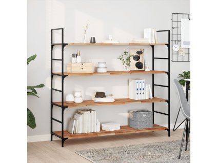 vidaXL Plovoucí police 2 ks 140 x 40 x 2 cm olejované akáciové dřevo