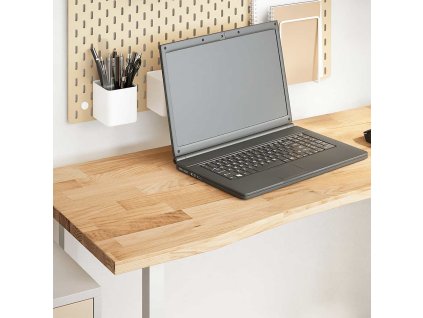 vidaXL Stolní deska neošetřené 140x60x2,5 cm dub obdélníkový