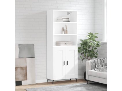vidaXL Skříň highboard bílá 69,5 x 34 x 180 cm kompozitní dřevo