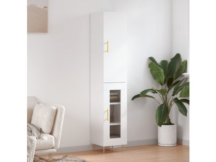 vidaXL Skříň highboard bílá 34,5 x 34 x 180 cm kompozitní dřevo