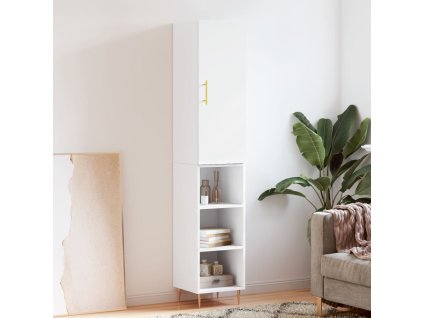 vidaXL Skříň highboard bílá 34,5 x 34 x 180 cm kompozitní dřevo
