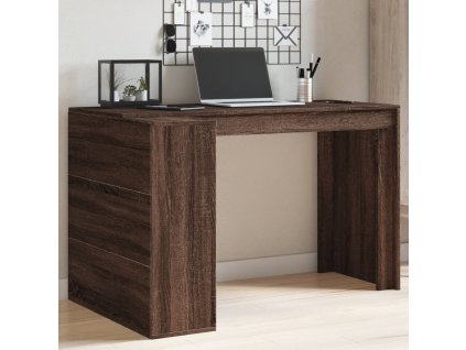 vidaXL Psací stůl hnědý dub 123,5 x 73,5 x 75 cm kompozitní dřevo