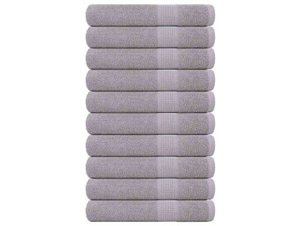 vidaXL Saunové osušky FROGN 10 ks šedé 80x200 cm 360 g/m²