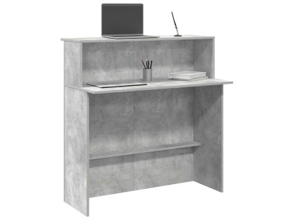 vidaXL Recepční stůl betonově šedý 100x50x103,5 cm kompozitní dřevo