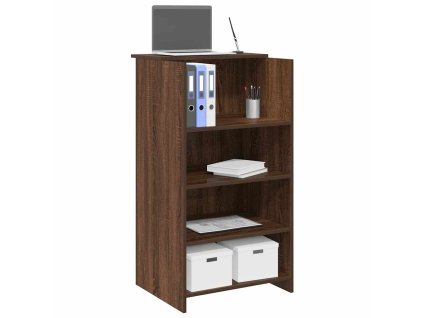 vidaXL Recepční stůl hnědý dub 55x50x103,5 cm kompozitní dřevo