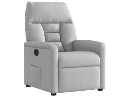 vidaXL Polohovací křeslo obláčkově šedá textil