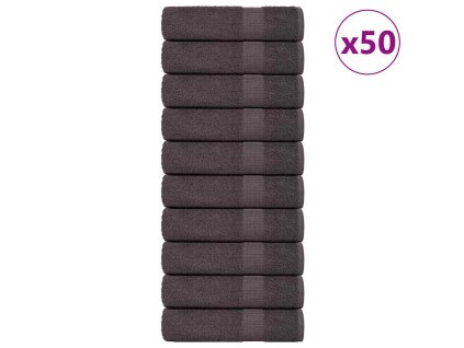 vidaXL Ručníky FROGN 50 ks antracitové 50x100 cm 360 g/m²