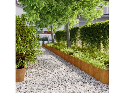 vidaXL Travní lemy 20 ks 25x103 cm flexibilní povětrnostně odolná ocel