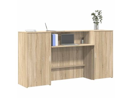 vidaXL Recepční stůl dub sonoma 200x50x103,5 cm kompozitní dřevo