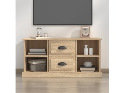 vidaXL TV skříňka dub sonoma 99,5 x 35,5 x 48 cm kompozitní dřevo