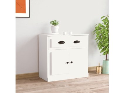 vidaXL Příborník bílý 70 x 35,5 x 67,5 cm kompozitní dřevo