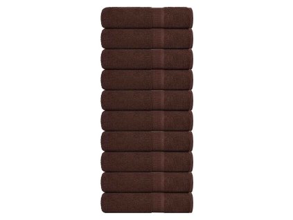 vidaXL Sprchové ručníky 10 ks hnědé 70x140 cm 360 g/m² 100% bavlna