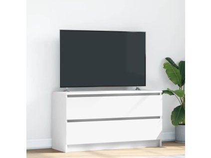 vidaXL TV skříňka bílá 100x35x54 cm Dřevěná konstrukce