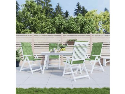 vidaXL Podušky na židli s vysokým opěradlem 4 ks vzor listů oxford