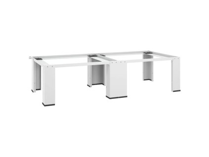 vidaXL Dvojitý podstavec pod pračku a sušičku bílý