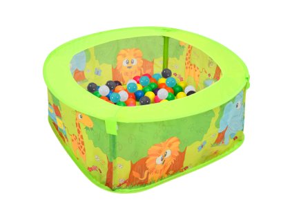 vidaXL Suchý bazén s 300 míčky pro děti 75 x 75 x 32 cm