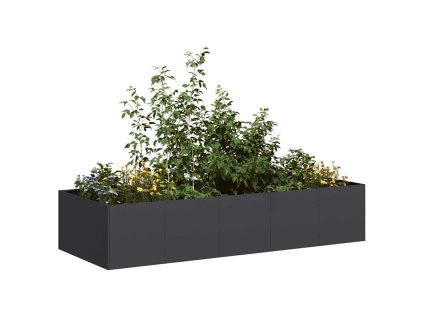 vidaXL Truhlík černý 200x80x40 cm ocel