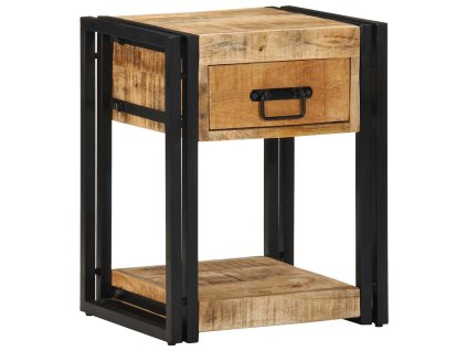 vidaXL Noční skříňka 40x35x50 cm Masivní surové dřevo Mango