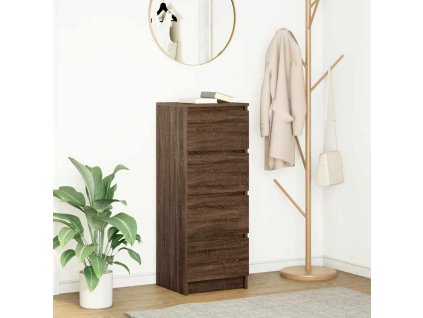 vidaXL Příborník Hnědý dub 37,5x35x99 cm kompozitní dřevo