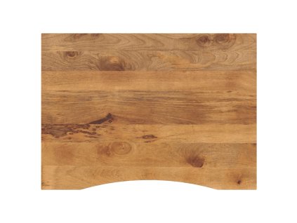 vidaXL Stolní deska s výřezem 110x80x2,5 cm masivní hrubý mangovník