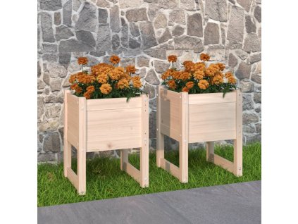 vidaXL Truhlíky 2 ks 40 x 40 x 52,5 cm masivní borové dřevo