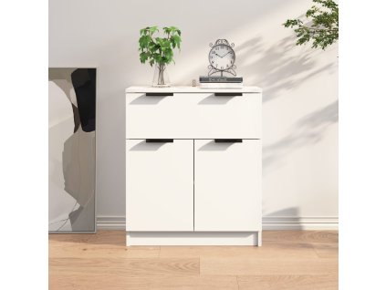 vidaXL Příborník bílý 60 x 30 x 70 cm kompozitní dřevo