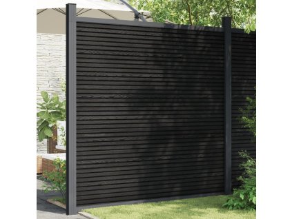 vidaXL Plotový dílec WPC šedý 180 x 186 cm