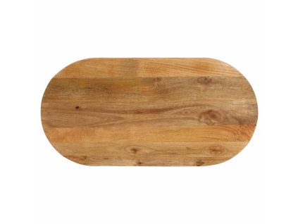 vidaXL Stolní deska 120x60x3,8 cm oválná masivní mangovníkové dřevo
