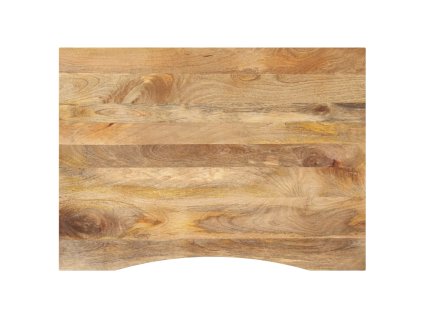 vidaXL Stolní deska s výřezem 110x80x2,5 cm masivní hrubý mangovník