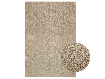 vidaXL Koberec ZIZUR béžový 140x200 cm jutový vzhled interiér exteriér