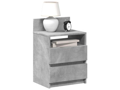 vidaXL Noční stolky 2 ks se 2 zásuvkami betonově šedé 40 x 33 x 60 cm