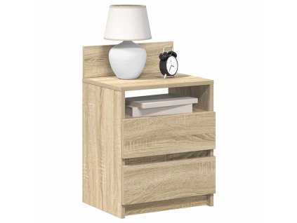 vidaXL Noční stolky 2 ks se 2 zásuvkami dub sonoma 40 x 33 x 60 cm