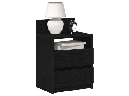 vidaXL Noční stolky 2 ks se 2 zásuvkami černé 40 x 33 x 60 cm