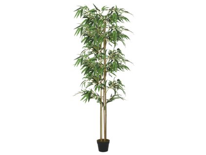 vidaXL Umělý bambus 1 216 listů 180 cm zelený