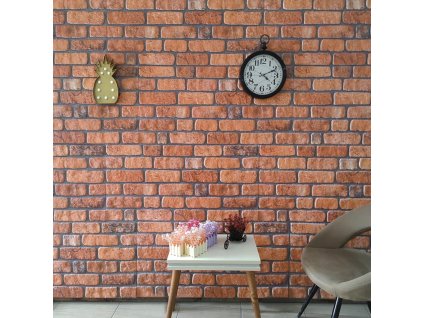 vidaXL 3D nástěnné panely design terakota cihly 10 ks EPS