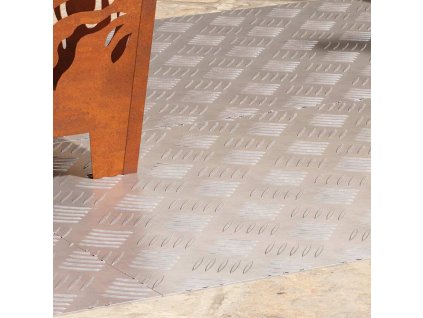 vidaXL Kolečkové desky 4 pcs Stříbrná 90 x 50 cm Hliník