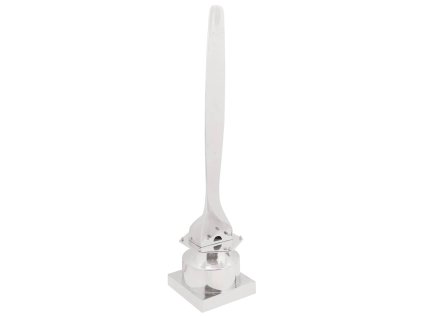 vidaXL Socha Stříbrná 26 x 26 x 110 cm Hliník