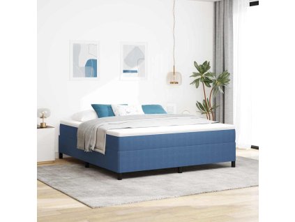 vidaXL Postel s boxspringem Modrá 180 x 200 cm samet