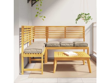 vidaXL Polštář 6 pcs Taupe 40 x 40 x 8 cm Oxford látka