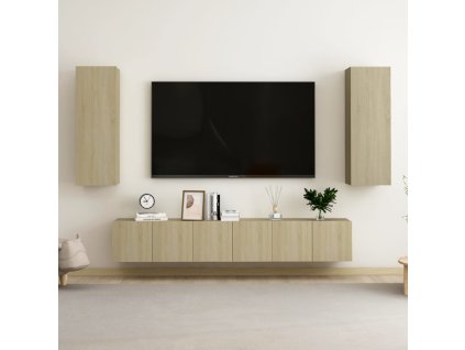 vidaXL 5dílný set TV skříněk sonoma dub kompozitní dřevo