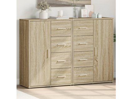 vidaXL Příborníky 2 ks dub sonoma 60 x 31 x 84 cm kompozitní dřevo