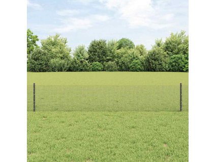 vidaXL Plot s příspěvky Šedá 0.4 x 50 m Ocel