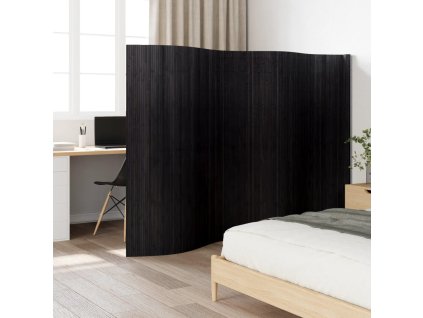 vidaXL Paraván černý šířka 400 cm výška 165 cm bambus