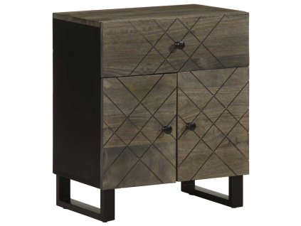 vidaXL Noční stolek černý 50 x 33 x 60 cm masivní mangovníkové dřevo