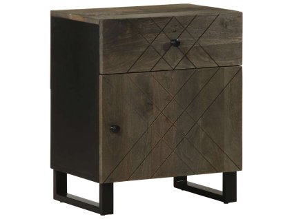 vidaXL Noční stolek černý 50 x 33 x 60 cm masivní mangovníkové dřevo