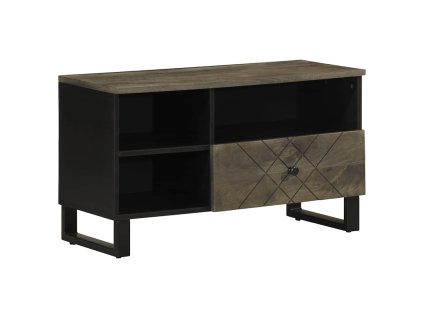 vidaXL TV skříňka černá 80 x 33 x 46 cm masivní mangovníkové dřevo