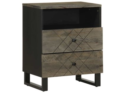 vidaXL Noční stolek 50 x 33 x 62 cm černá masivní mangovníkové dřevo