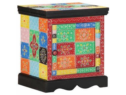 vidaXL Noční skříňka Multicolour 40x35x45 cm Masivní dřevo Mango