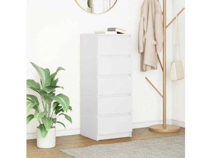 vidaXL Příborník se zásuvkami bílý 37,5x35x99 cm kompozitní dřevo